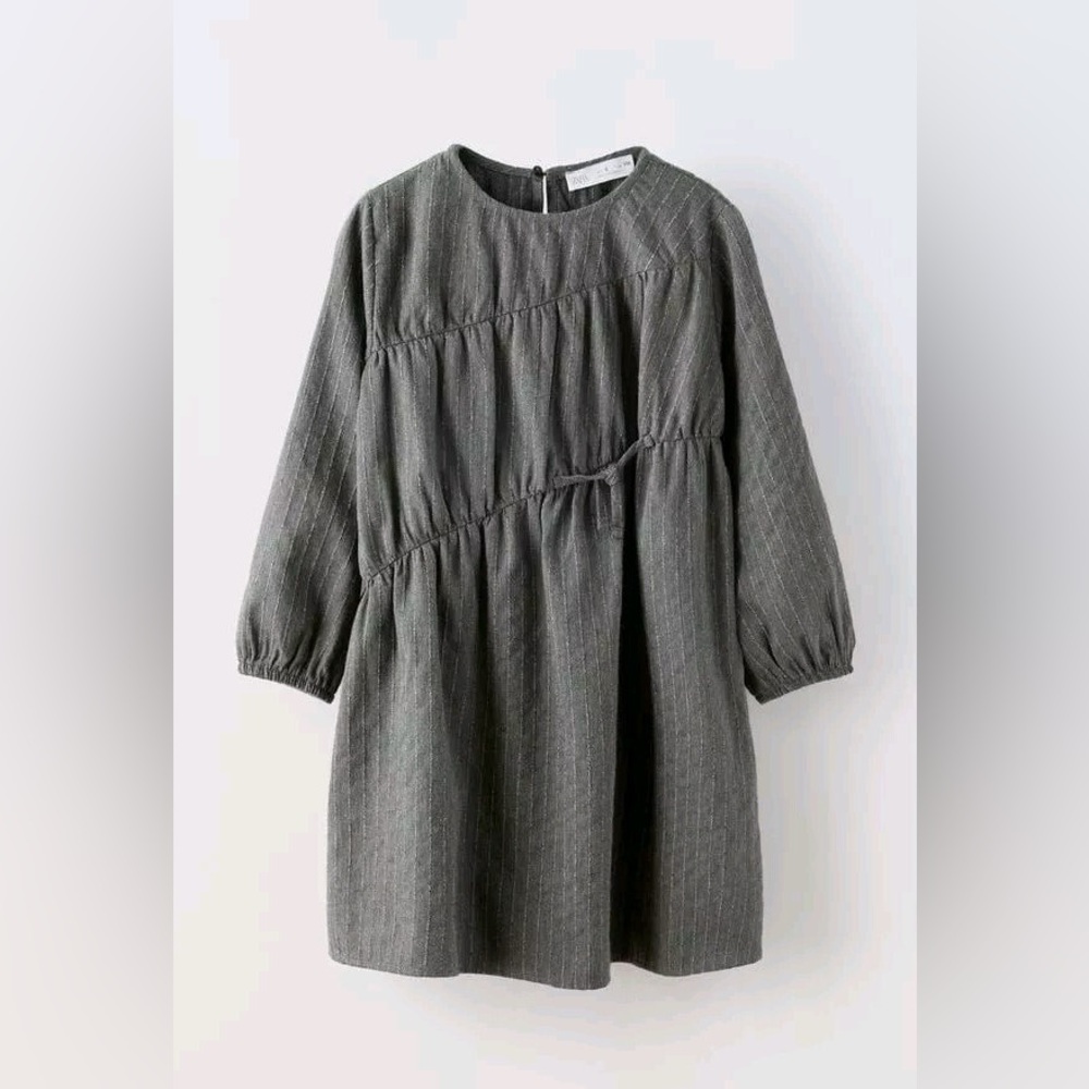 Zara gray  Pinstripe dress size 13-14
